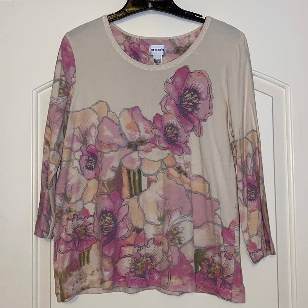 Chico’s Flowered Tee